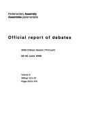 Cover of: Parliamentary Assembly - Official report of debates - 2006 Ordinary Session (Third part) 26-30 June 2007