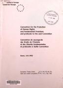 Cover of: Convention for the Protection of Human Rights and Fundamental Freedoms, amended by protocols nos. 3, 5 and 8, and completed by Protocol no. 2 = by 