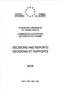 Cover of: Decisions and Reports (Decisions and Reports) by European Commission of Human Rights.
