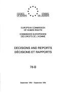 Cover of: Decisions and Reports (Decisions and Reports) by 