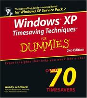 Cover of: Windows XP timesaving techniques for dummies