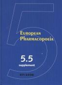 Cover of: 2005 European Pharmacopoeia 5th Ed, Print Suppl Vvl 5.1 by Council of Europe.