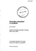 Cover of: Secondary education in Scotland
