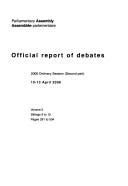 Cover of: Parliamentary Assembly, Official Report of Debates: Ordinary Session 10-13 April 2006