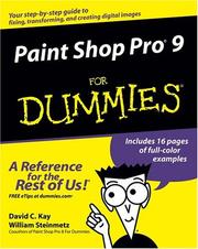 Cover of: Paint Shop Pro 9 for dummies