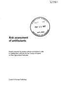 Cover of: Risk Assessment of Antifoulants (Health Protection of the Consumer)