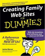 Cover of: Creating family Web sites for dummies by Janine Warner