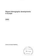 Cover of: Recent Demographic Development In Europe 2003