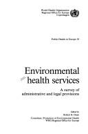 Cover of: Environmental health services by edited by Robert B. Dean.