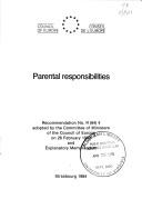 Parental responsibilities by Council of Europe.