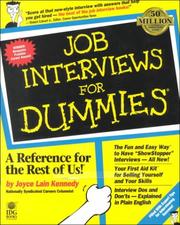 Cover of: Job Hunting for Dummies / Job Interviews for Dummies by Idg Books