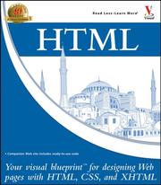 Cover of: HTML: your visual blueprint for designing Web pages with HTML, CSS, and XHTML