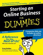 Cover of: Starting an Online Business For Dummies
