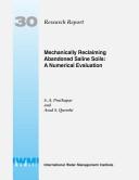 Cover of: Mechanically Reclaiming Abandoned Saline Soils - a Numerical Evaluation (Research Report) by Sanmugam Ahembaranathan Prathapar