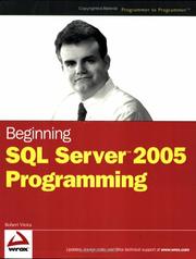 Cover of: Beginning SQL Server 2005 Programming (Programmer to Programmer) by Robert Vieira