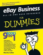Cover of: eBay Business All-in-One Desk Reference For Dummies | Marsha Collier