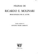 Cover of: Páginas de Ricardo E. Molinari