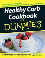 Cover of: Healthy carb cookbook for dummies