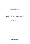 Cover of: Teatro Completo 1961-2004 by Ricardo Halac
