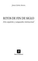 Cover of: Ritos de fin de siglo by Jorge López Anaya