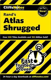 Cover of: CliffsNotes Rand's Atlas shrugged