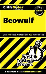 Cover of: CliffsNotes on Beowulf by Stanley P. Baldwin