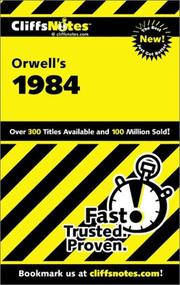 Cover of: CliffsNotes, George Orwell's 1984
