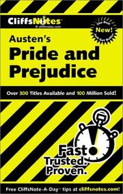 CliffsNotes Austen's Pride and Prejudice by Marie Kalil