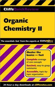 organic-chemistry-ii-cliffs-quick-review-cover