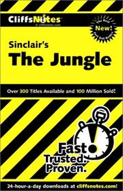 Cover of: CliffsNotes Sinclair's The jungle by Richard P. Wasowski