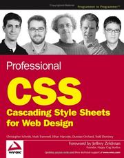 Cover of: Professional CSS: Cascading Style Sheets for Web Design