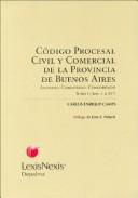 Cover of: Codigo Procesal Civil y Comercial de La Provincia de Buenos Aires: Anotado, Comentado, Concordado