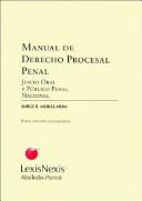 Cover of: Manual de Derecho Procesal by Jorge R. Moras Mom