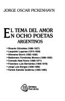 Cover of: El Tema del amor: En ocho poetas argentinos
