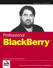 Cover of: Professional BlackBerry