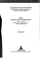Cover of: Hannoversche Beitrage zur Geschichte des Mittleren Ostens (European university studies. Series III, History and allied studies)