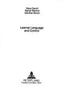 Cover of: Learner Language and Control (Vol 637)