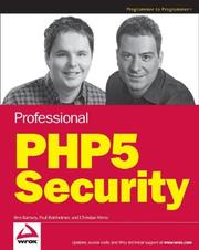 Cover of: Professional PHP5 Security