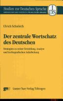 Cover of: Der zentrale Wortschatz des Deutschen.