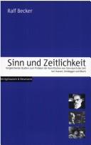 Cover of Sinn und Zeitlichkeit.