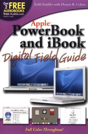 Cover of: PowerBook and iBook Digital Field Guide by Todd  Stauffer, Dennis R. Cohen