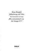 Cover of: Mißachtung und Tabu. by Klaus Briegleb