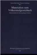 Cover of: Materialien zum Völkerstrafgesetzbuch