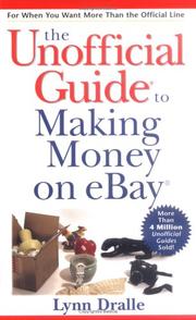 Cover of: The Unofficial Guide to Making Money on eBay (Unofficial Guides)