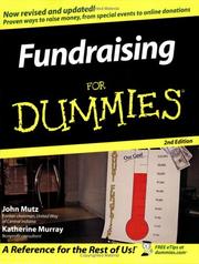Cover of: Fundraising For Dummies (For Dummies (Business & Personal Finance)) by John Mutz, Katherine Murray