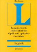 Cover of: Dictionary of Optics and Optical Engineering: English-German/German-English