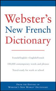 Cover of: Webster's New French Dictionary by Webster's New World Editors
