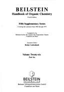 Front cover of Beilstein Hdbk Suppl Ser 26/6 by Unknown
