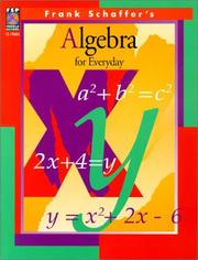 Cover of: Algebra for Everyday