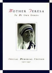 Cover of: Mother Teresa, in my own words by Saint Mother Teresa